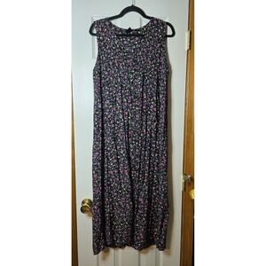 Women's Maxi Dress L Coastal Cowgirl Boho Cottagecore Peasant Teachercore